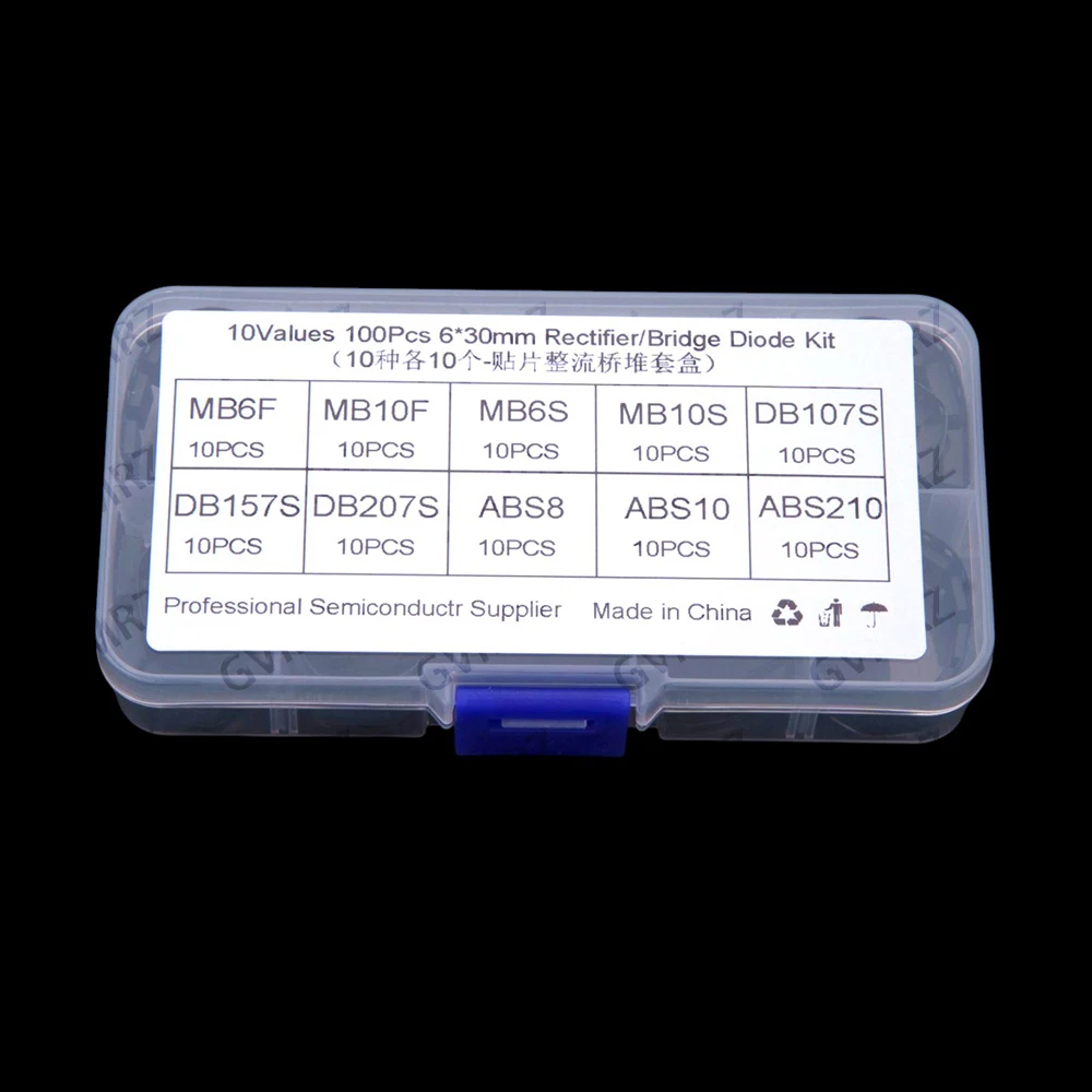 10Values 157S 207S MB6F MB10F 10S 6S DB107S 100PCS Each 10PCS ​​surface mount rectifier bridge stack box  ABS10