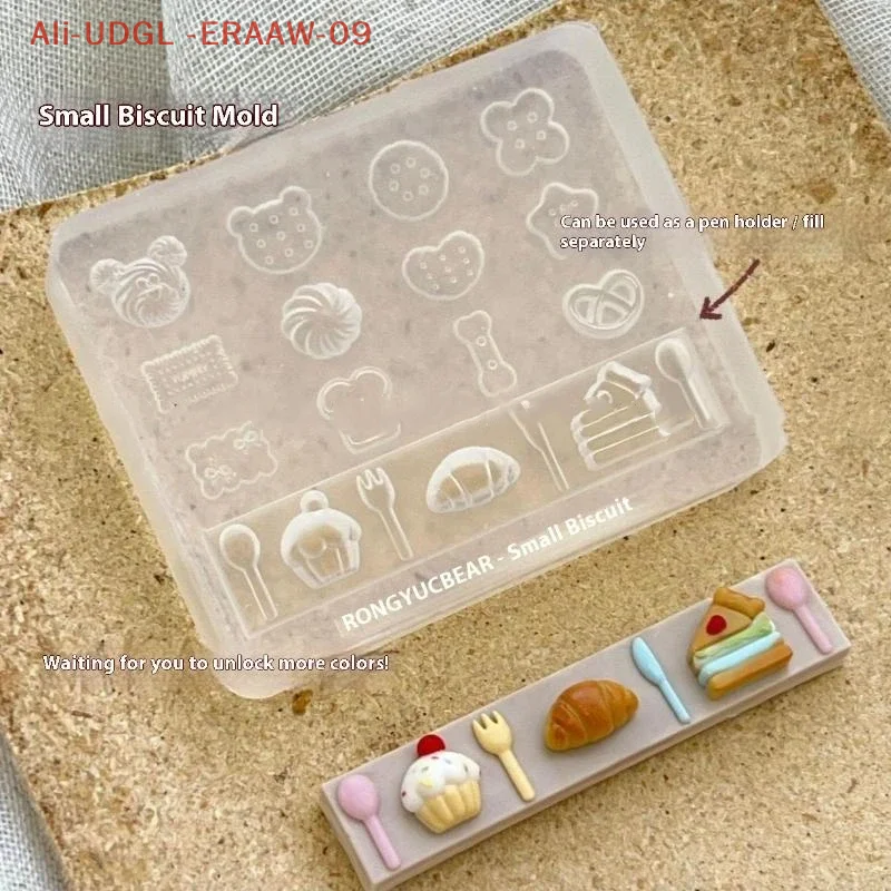 Molde de oso de silicona 3D de dibujos animados, decoración artística de uñas, diseño artesanal, molde de uñas de silicona de alta transparencia, 1 ud.