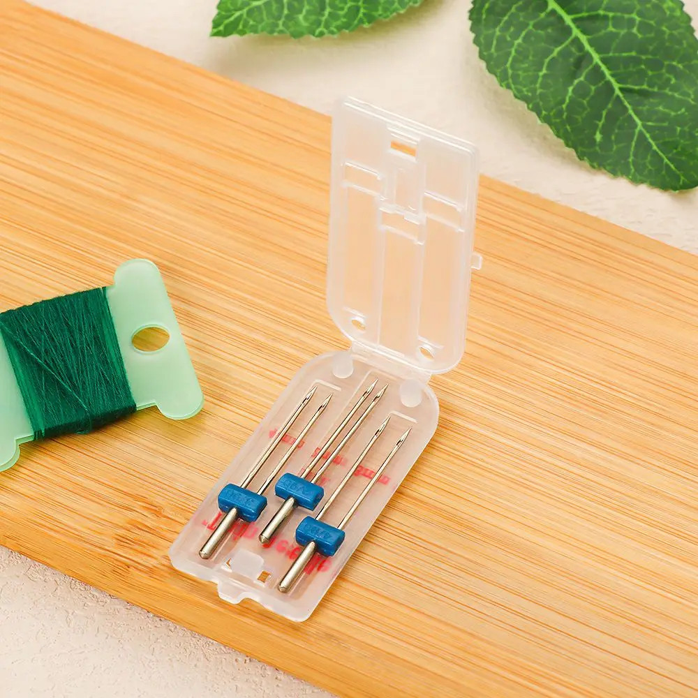 Multifunctional 2/90 3/90 4/90 Double Stitch Sewing Machine Fittings 3 Sizes Twin Needles Wrinkled Presser Foot 9 Grooves