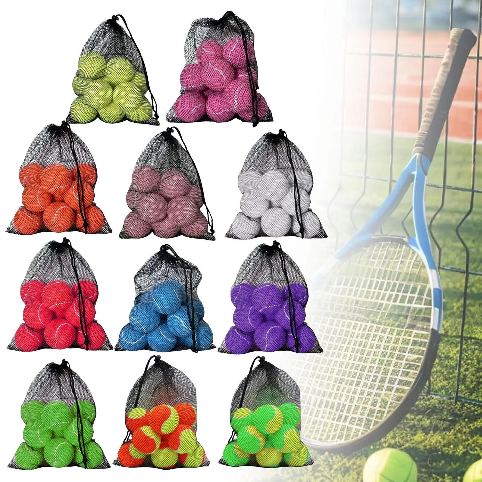 12x Tennis Balls Practical Playing Balls for Indoor Entertainment Activities