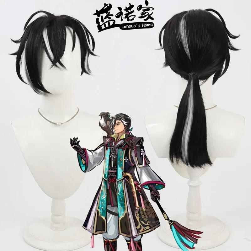 أنيمي آخر عدن القط ما وراء الزمن والفضاء Kizuna كوس شعر مستعار تأثيري هالوين كرنفال الدعائم الطرف الاصطناعية + غطاء شعر مستعار