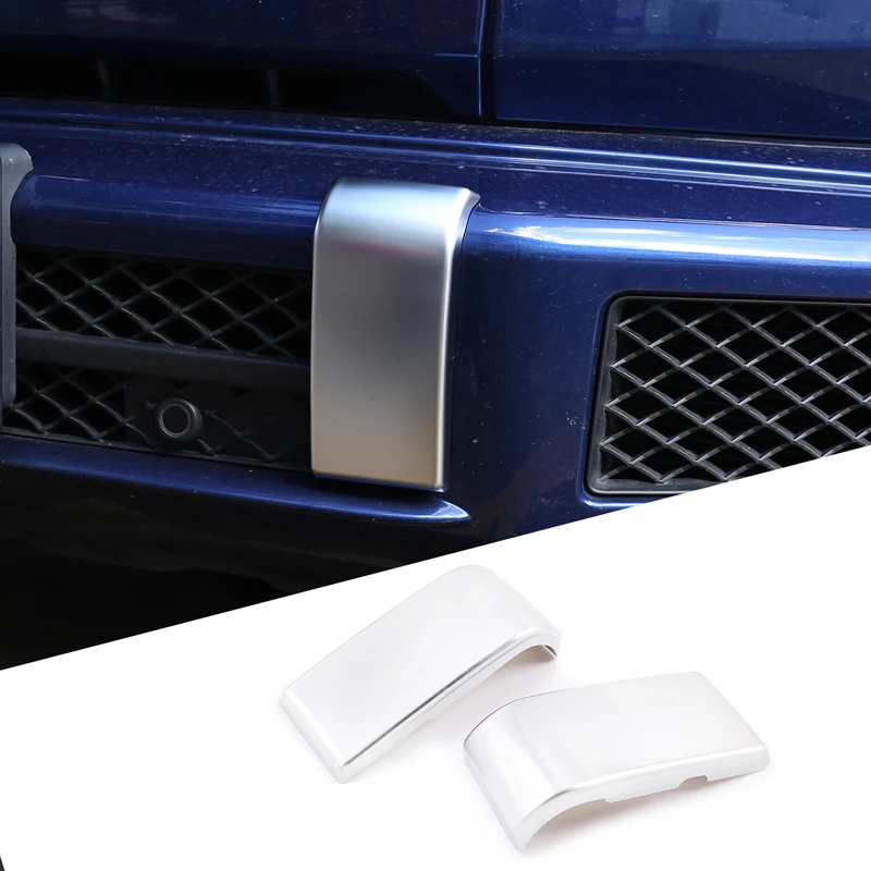 Front Bumper Decorative Cover Car Front Bumper Protector Trim Sticker Car Accessory For Mercedes-Benz G G63 Class W463 2019-2024