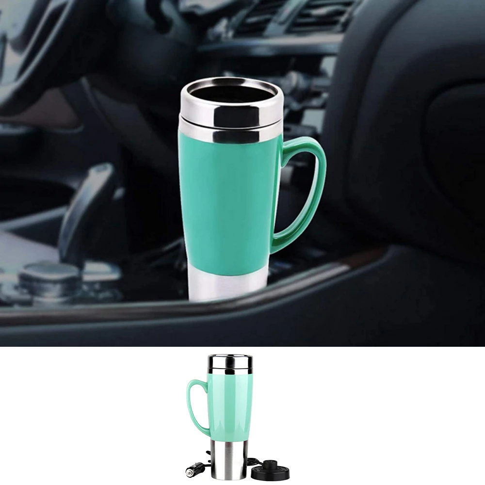 

12V Car Electric Kettle Car Heating Cup Portable Stainless Steel Water Warmer Bottle Thermos cup Car Kettle