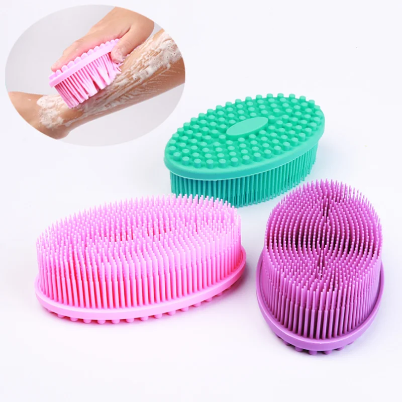 Silicone Shampoo Head Scalp Massage Brush Silicone Body Brush Hair Washing Comb Bath SPA Shower Brush Massage Brush Hair Brush