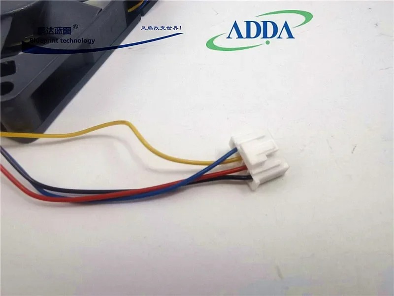 pa AD0812HB-D7B Adda Double Ball 12V Temperature Control PWM Four-Wire 8015 Power Supply Cases Cooling Fan