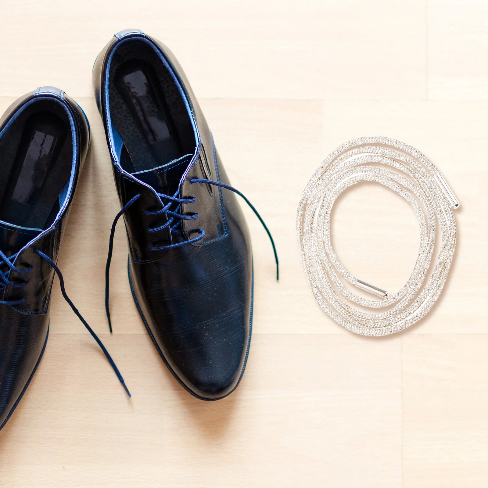 

Crystal Shoelace Decorative Laces Rhinestones Trim Rinestone Shoes Glass Accessories Rope Miss