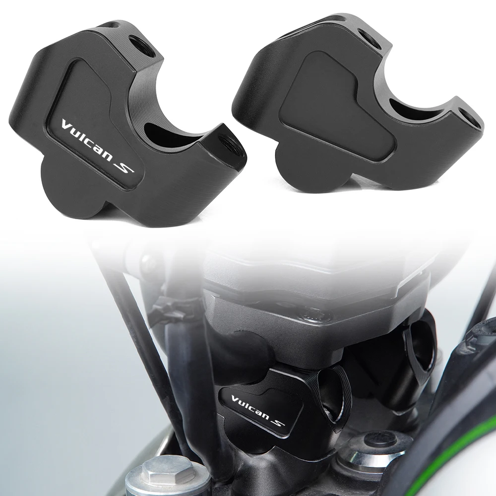 Fit For Kawasaki Vulcan S 650 VN650 / ABS / Cafe ABS 2020-2025 Extension Adapter with Offset Motorcycle Handlebar Risers Clamp