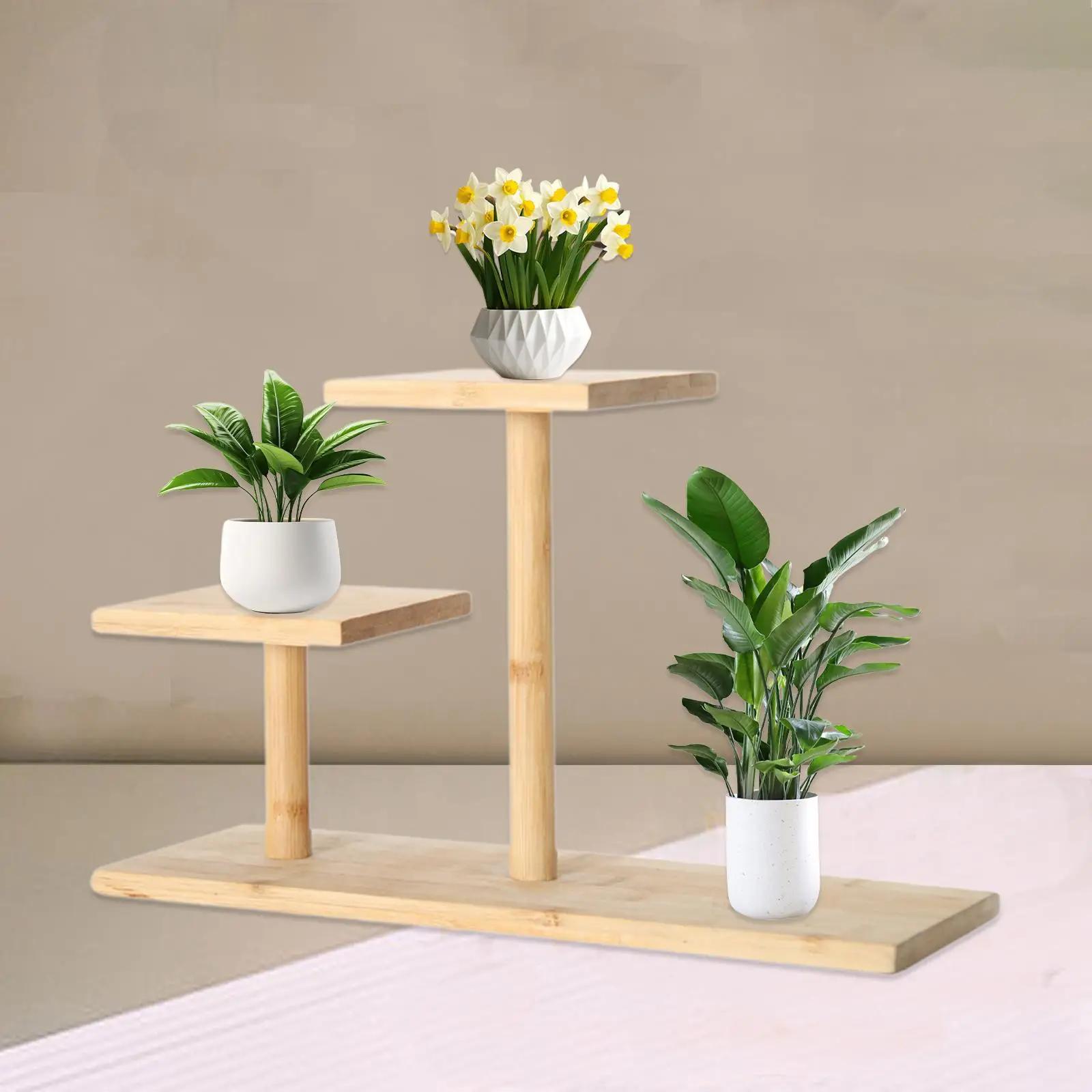 Small Potted Plant Modern Decorative Potted Plant Holder Tiered Plant