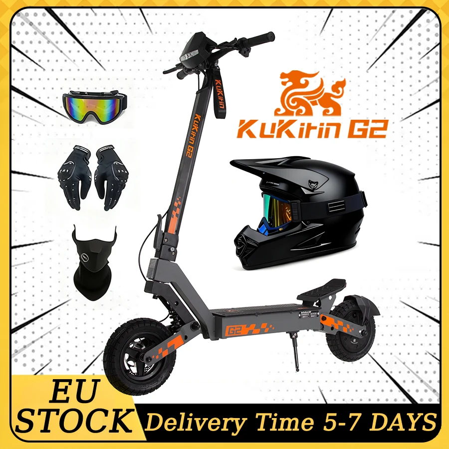 KuKirin G2 Foldable Electric Scooter 1200W 80KM 48V 15AH 45KM/H 55KM Ultra-Long Battery Life + Gift