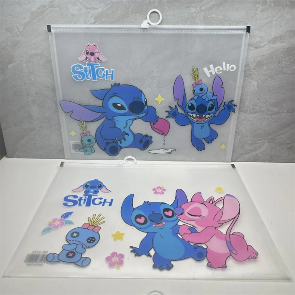 1 قطعة حقيبة ملفات PP بسحاب عشوائي، حقيبة تخزين ورق البيانات StarCraft Baby Stitch A4 حقيبة الأرشيف #4