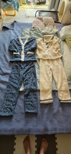 CHUANGERM Women's Pajamas Autumn and Winter Students Home Wear Padded and Thickened Warm Princess Clothes Women's Clothing photo review