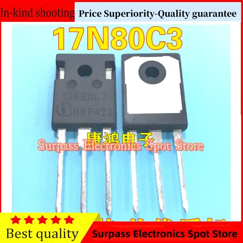 

10PCS-100PCS 17N80C3 SPW17N80C3 TO-247 MOS 17A/800V Price Superiority-Quality guarantee