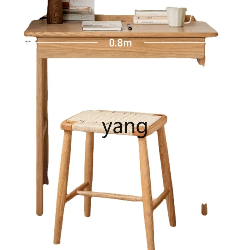 

Yhl Solid Wood Desk Modern Minimalist Desk Home Small Apartment Dressing Table