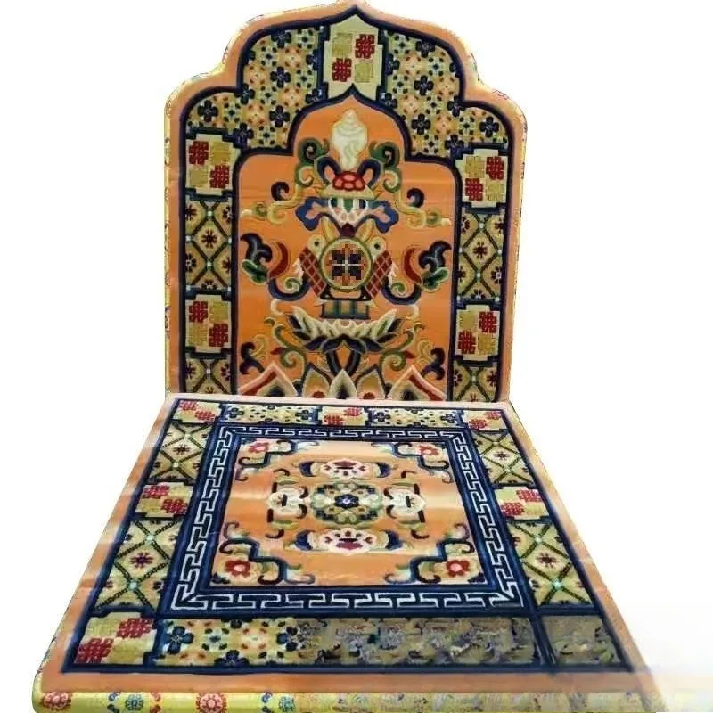 Seat cushion Tibetan  cushion carpet, backrest Tibetan kneeling  cushion, meditation seat cushion eight auspicious