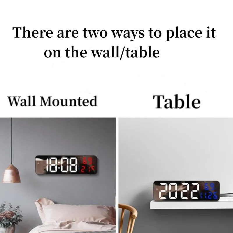 9 Inch Large Digital Wall Clock 2