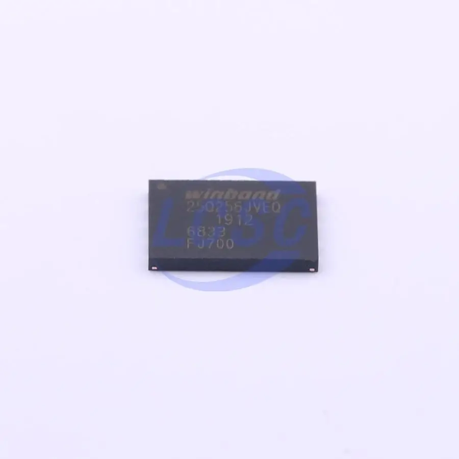 5pieces/Pack W25Q256JVEIQ SPI Flash Memory with Dual/Quad SPI 256Mbit 133MHz WSON-8-EP NOR Memory IC 25Q256JVEQ