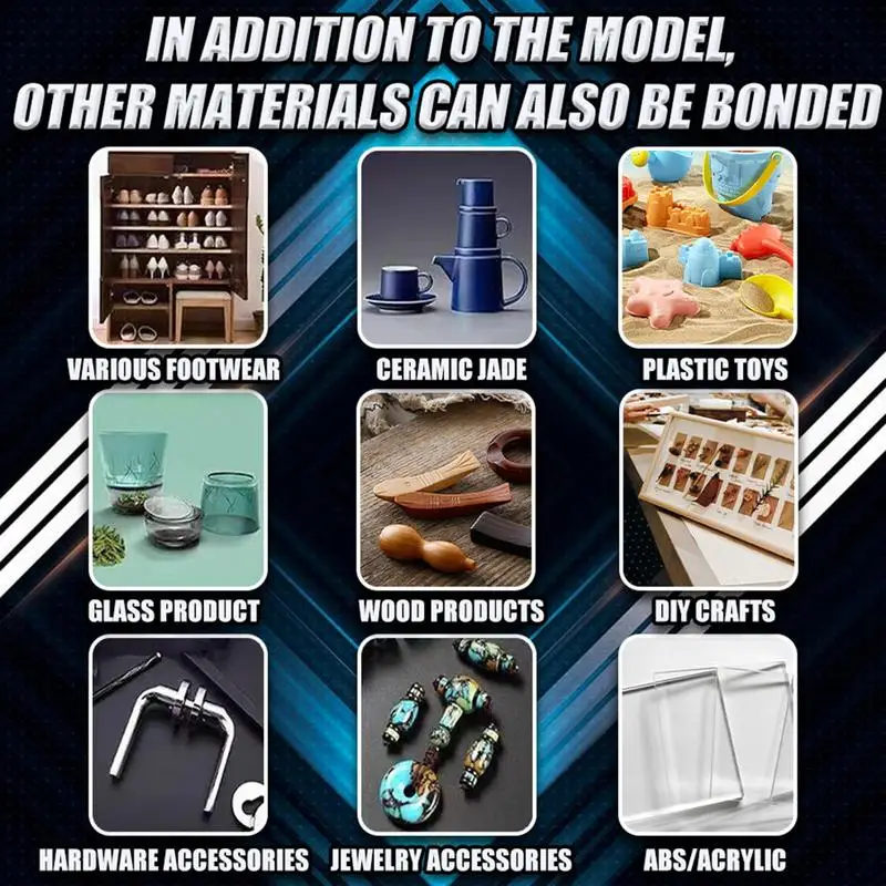 กาวเชื่อมความแข็งแรงสูง20กรัมกาวแข็งแรงสำหรับงานฝีมือเรซิ่นของเล่นไม้กาวซ่อมแซมหุ่นไม้แห้งเร็วด้วยลิปสติก