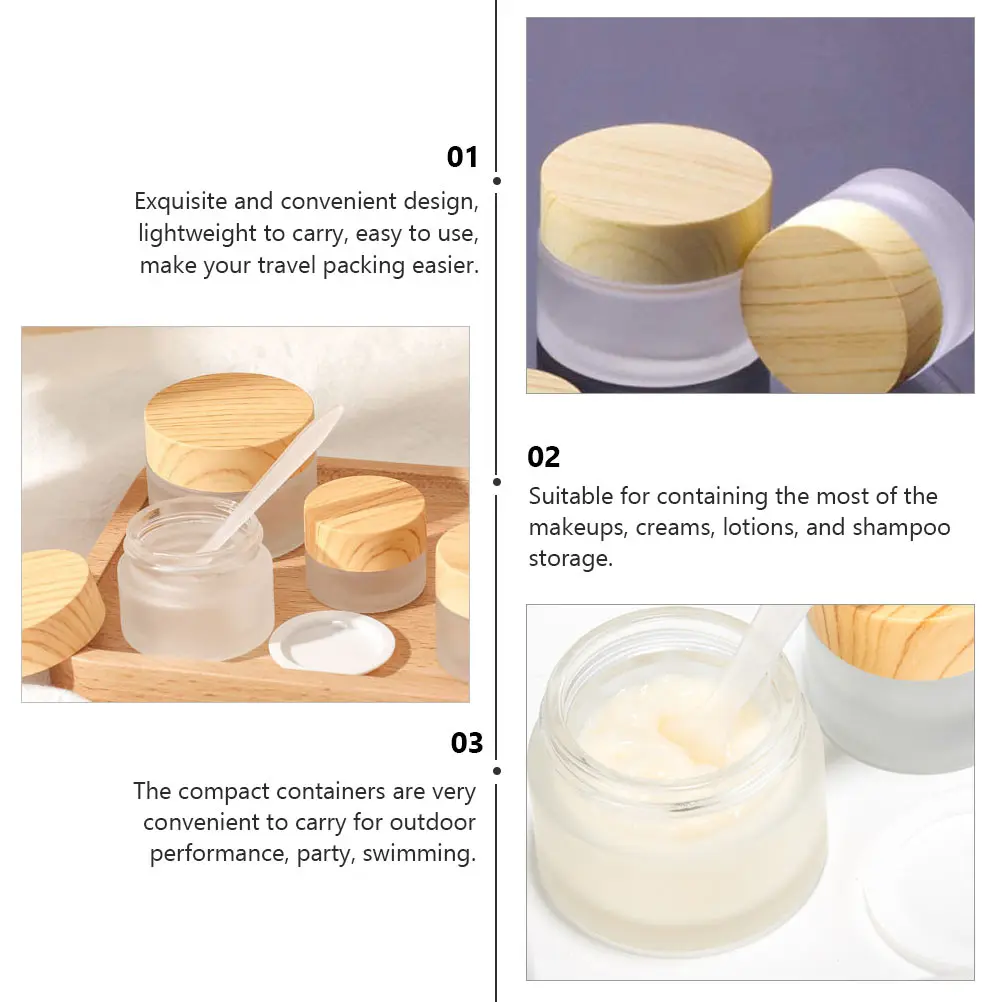 

10pcs Facial Cream Jars Lightweight Travel Packing Containers for Makeup Lotion Shampoo Storage Skincare Boxes Portable Compact