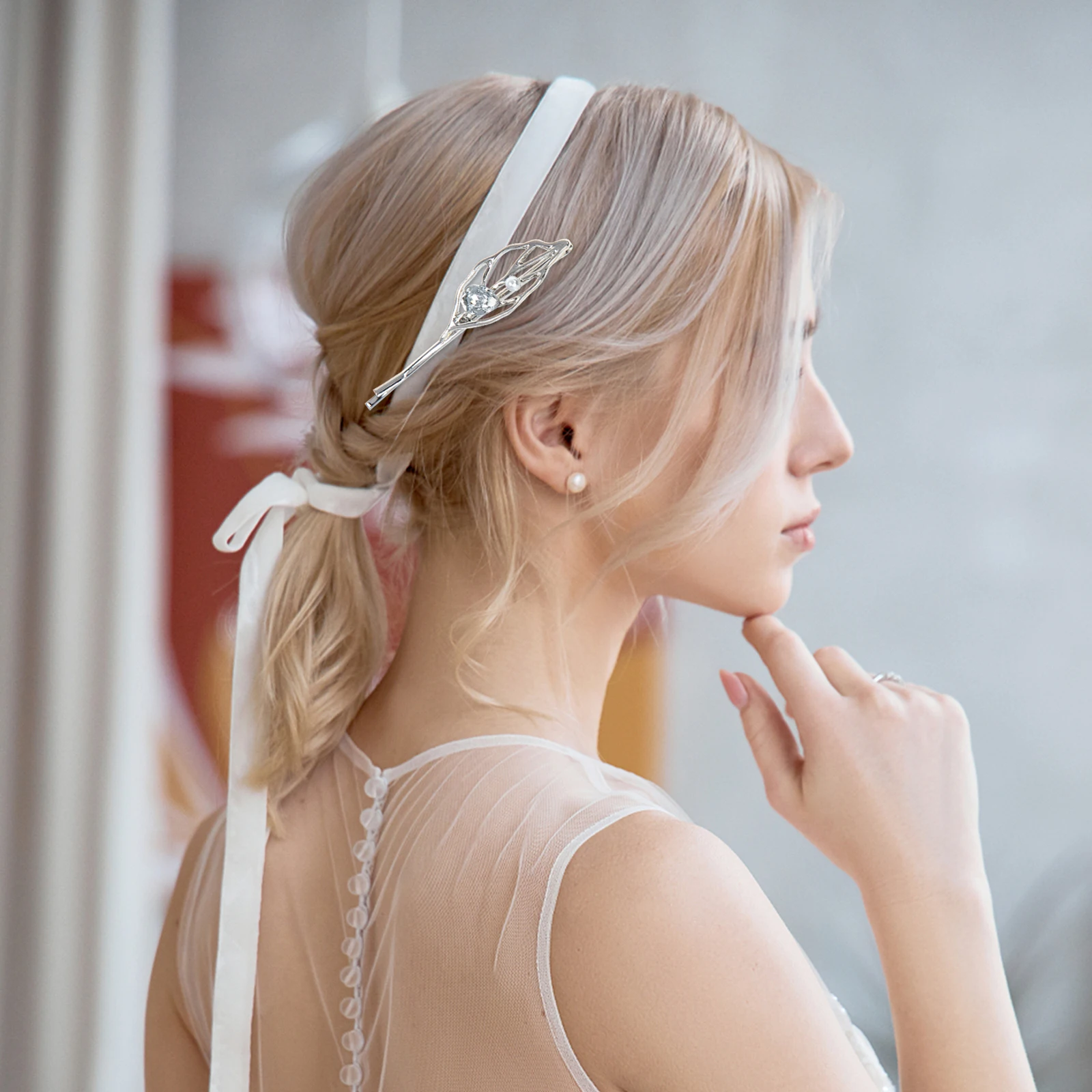 

4pcs Leaf Barrettes For Clip Women Decorative Women Accessories Hair Styling Accessories Pin Party Use