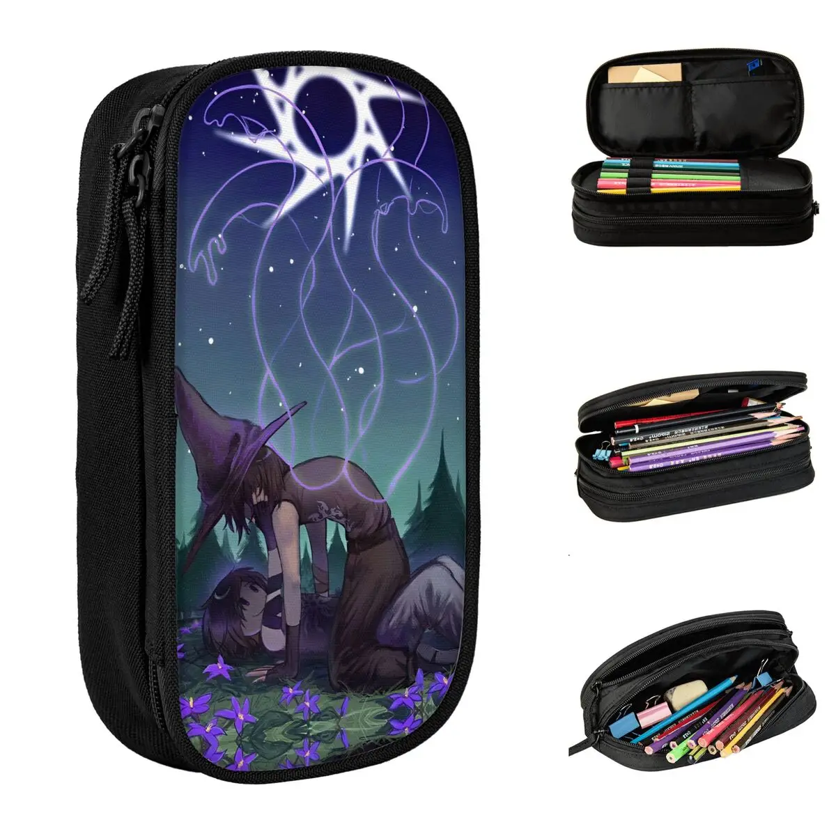 Azuretime Anime Pencil Case Azure Two Time Forsaken Pencilcases Pen Holder for Student Bags Students School Cosmetic Stationery