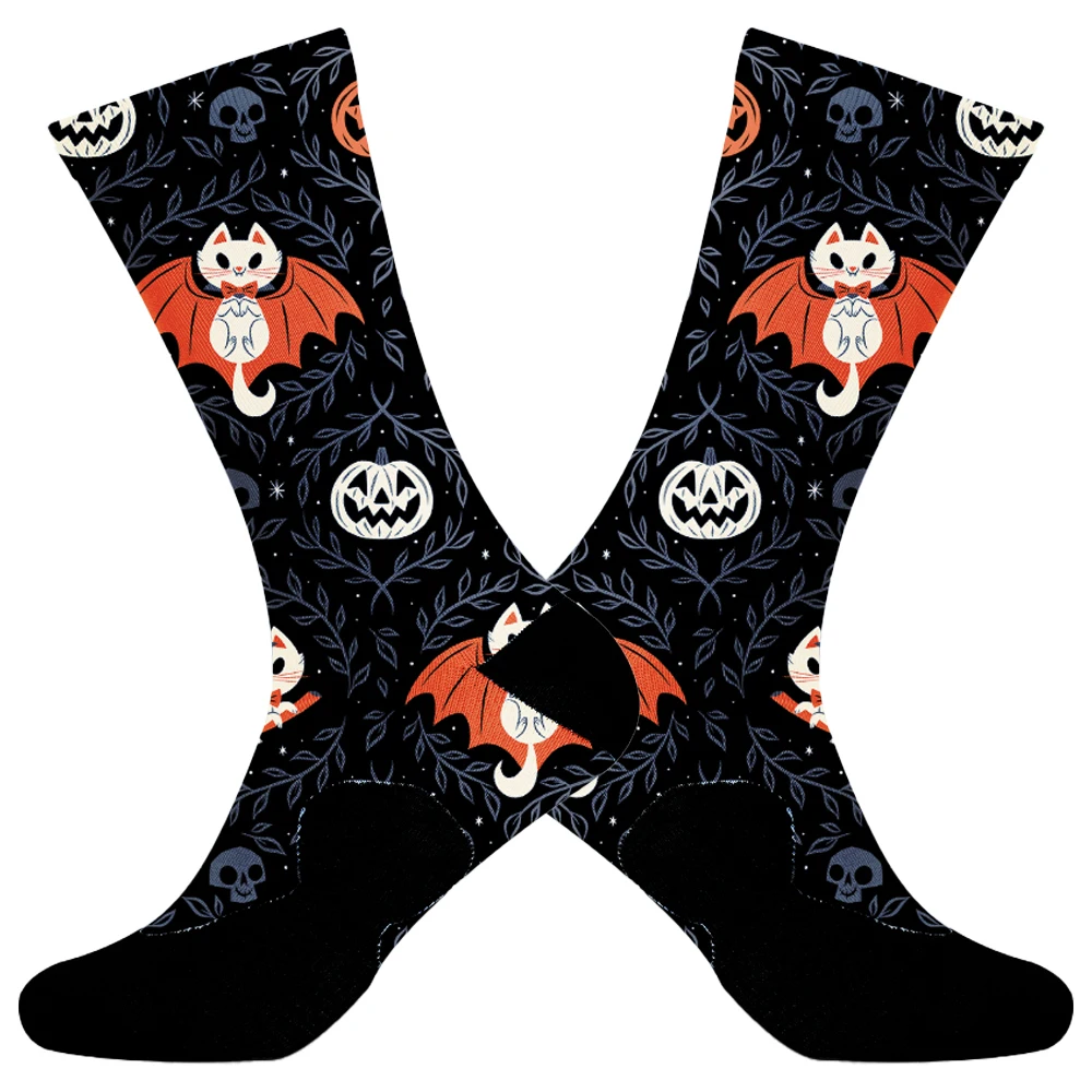 Halloween Cycling Socks Men Women Bike socks Basketball Socks Racing Socks Street Fashion Roller Skating Hip-hop Socks