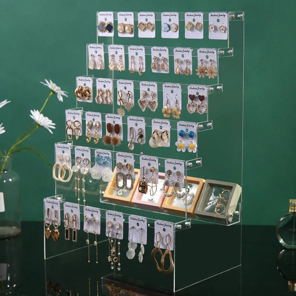 Earring Display Stand Organizer Holder Earring Storage Jewelry Display Stand Accessories Showcase Earrings Decoration