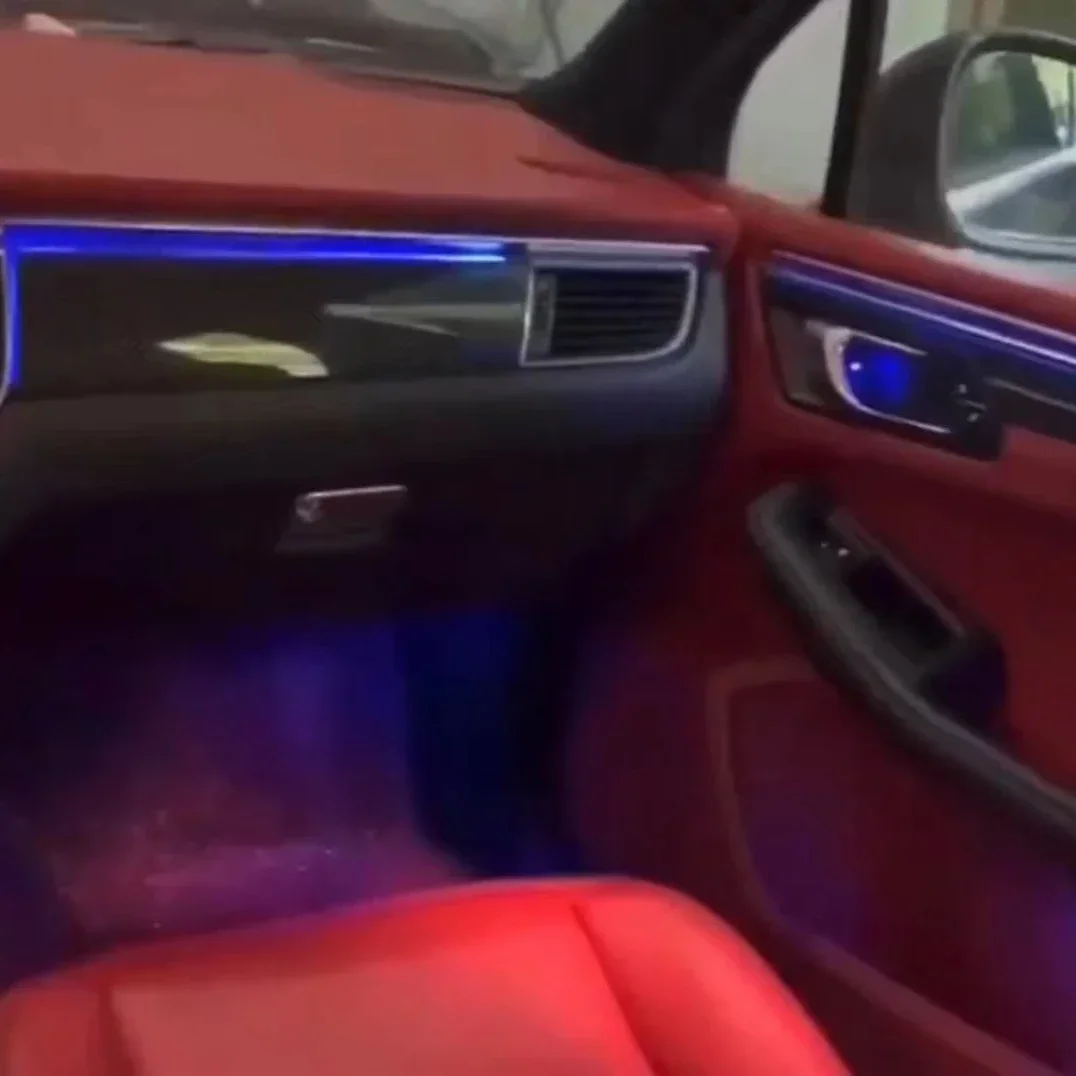 Hot sales Ambient Lights RGB Radium Carving For Porsche Macan (2014-2017)