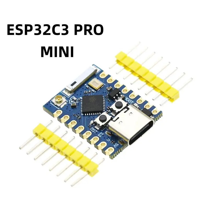 1 ensemble de modules WiFi Bluetooth ESP32C3 PRO MINI, carte de développement avec puce ESP32-C3FH4 intégrée