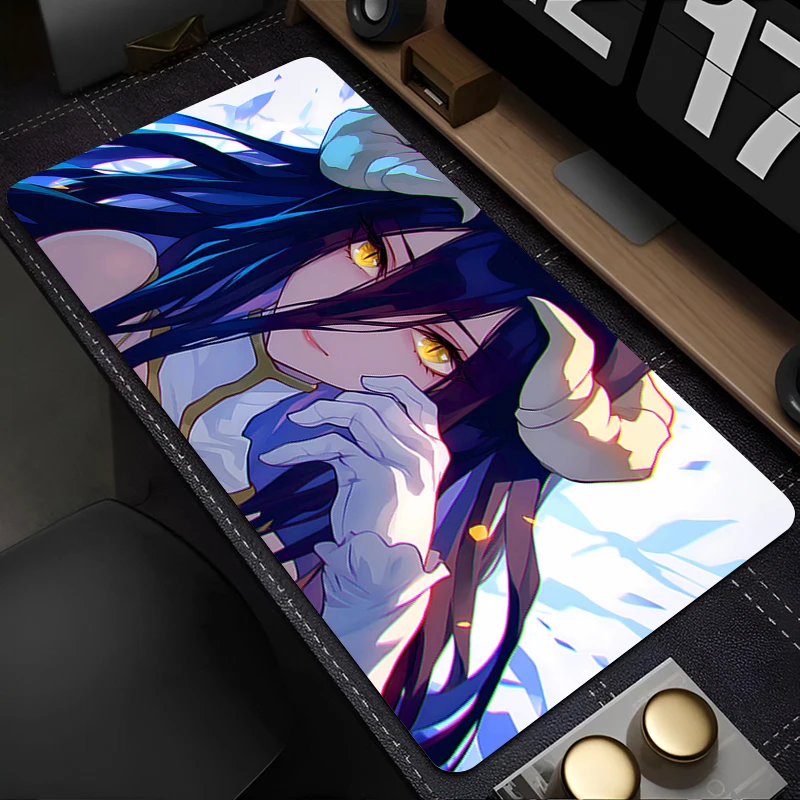 

Mousepad Laptop Mouse Pad Office PC Accessories HD Keyboard Pad Rubber Cup Mat Soft Mouse Mat O-overlord Albedo Large Desk Mat
