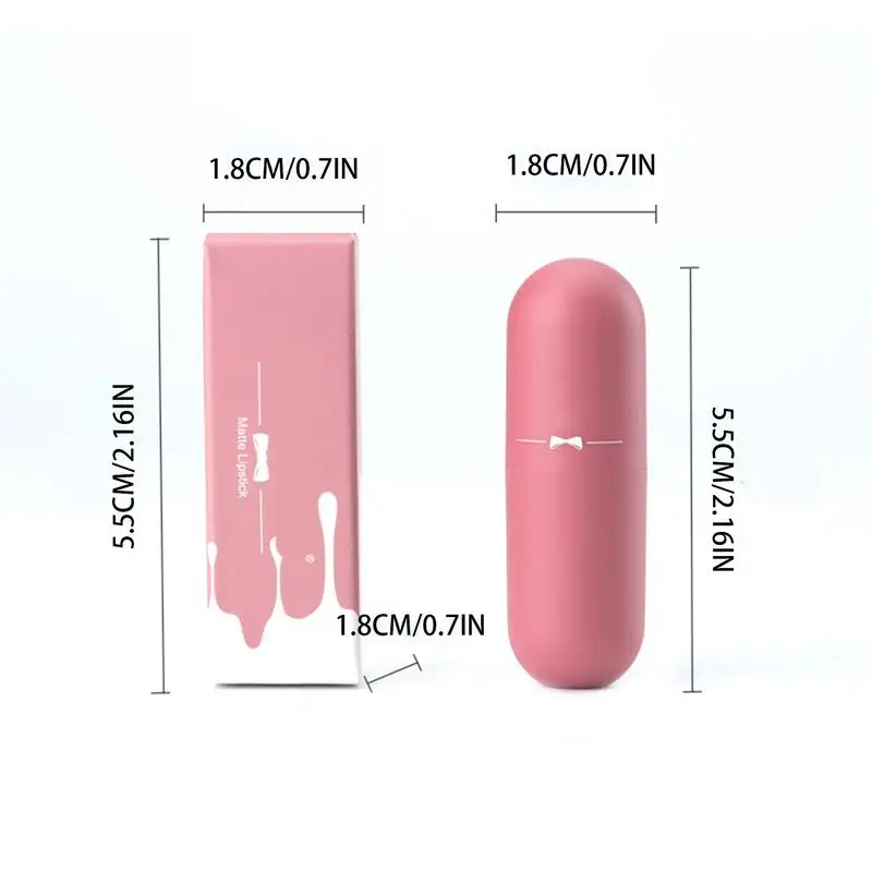 Matte Lippenstift Voor Vrouwen Fluwelen Lippenstift Waterdichte Lipgloss Langdurige Non-Stick Cup Niet Fade Liptint Lip Make-Up Cadeau