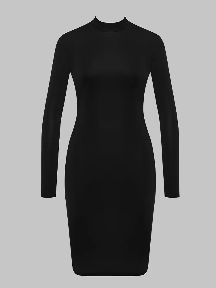 여성용 섹시한 로우컷 트위스트 플리츠 드레스 하이웨이스트 홀로우 아웃 바디콘 시스 드레스 우아한 백리스 파티 가운