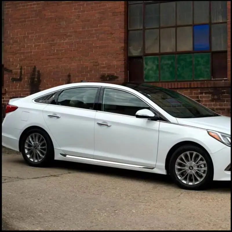 

For Hyundai Sonata LF 9th 2015 2016 Rear Window Blind Shades Louver Molding Cover Sticker Trim Car Styling Accessories