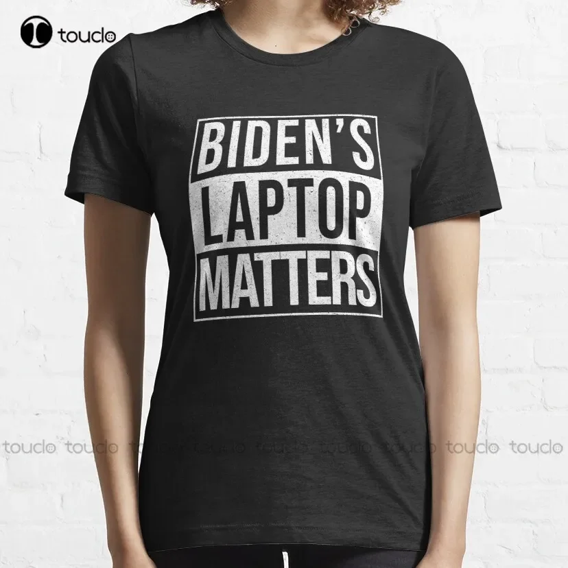 بايدن كمبيوتر محمول المسائل بايدن بيدنز القرص الصلب الانتخابات 2020 تي شيرت كلاسيكي قميص أسود للنساء مخصص الكبار في سن المراهقة للجنسين