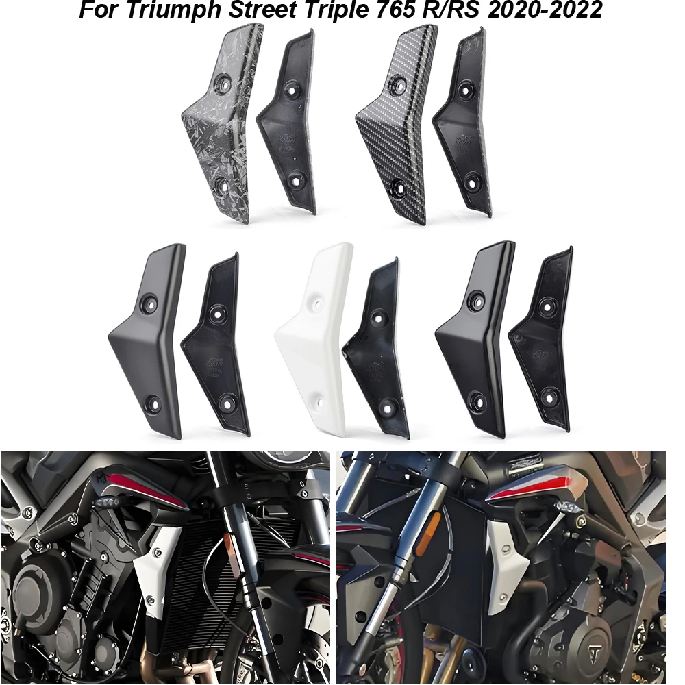 

Motorcycle Radiator Side Cover Cap Panel Fairing Guard Cover For Triumph Street Triple 765 R/RS 2020 2021 2022