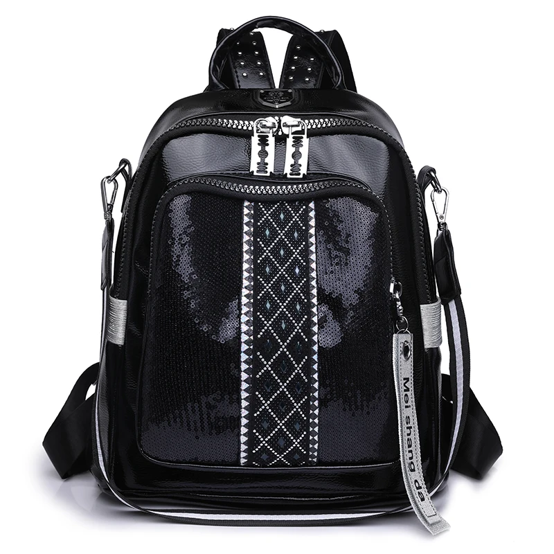 Fashion Women Backpack Designer Pu Leather Travel Back Pack Casual Shoulder Bag High Quality School Bags For Teenagers Girls Sac