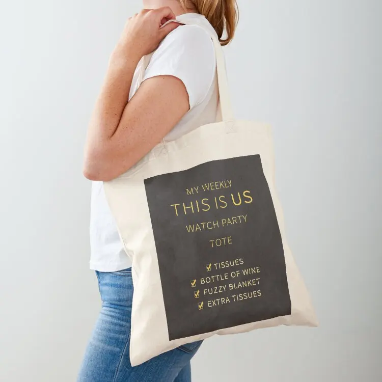 

My Weekly This Is Us Watch Party Tote Tote Bag women bag tote bag canvas cloth woman hand bags