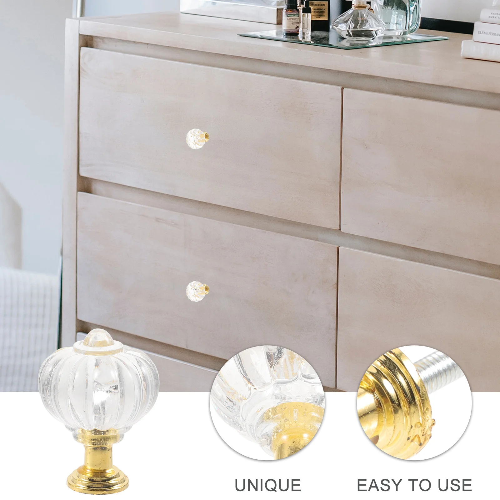 10 قطعة أثاث أكريليك كريستالي سحب أنيق وشفاف مضمد درج مقبض كابينة استبدال باب خزانة الملابس