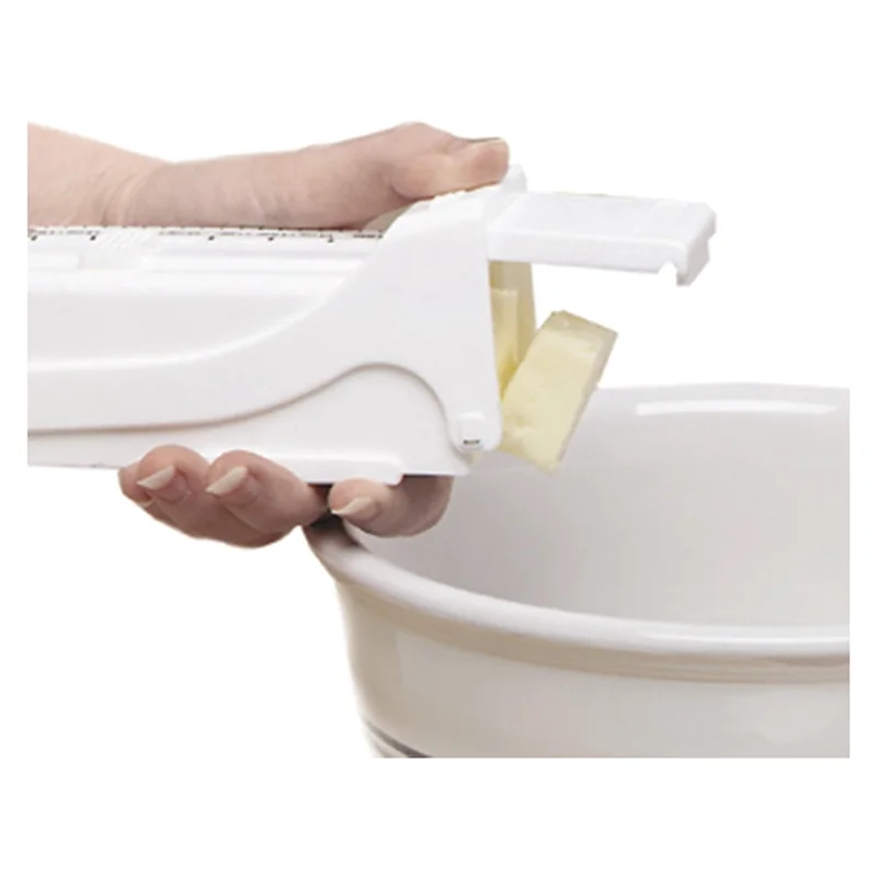 AT29-Butter Cutter Slicer Measuring Dispenser And Keeper Cheese Toast Separator