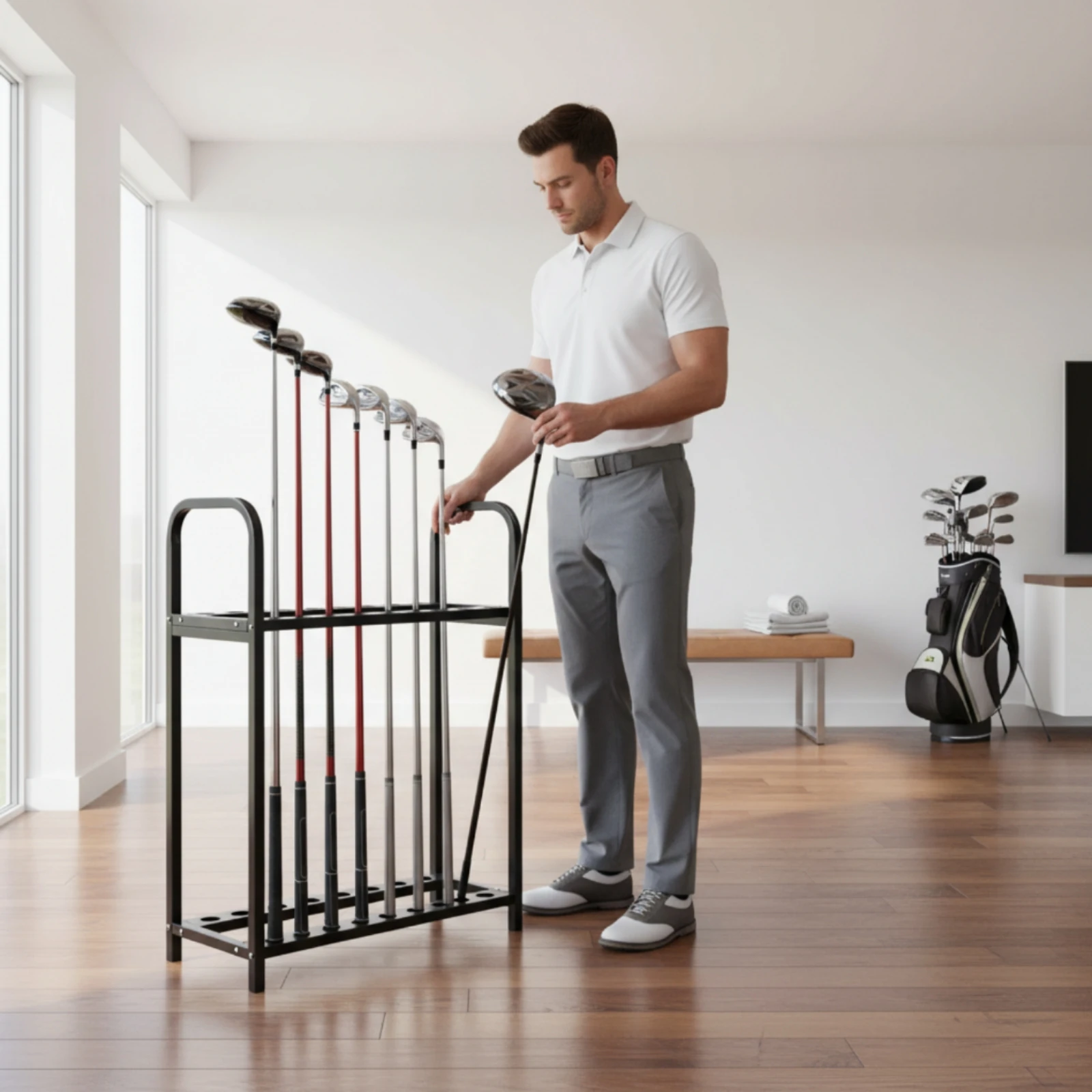 18-slot-golf-rack-easy-to-install-golf-club-rack-sports-storage-iron-frame-allall-in-all-in-single-organizer-for-clubhouse