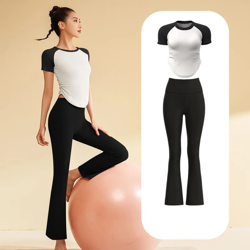 Early Spring Women's Yoga Workout Set Running Fitness Pilates Outdoor 2 Piece Yoga Set Comfortable Sweat Wicking Matching Sets
