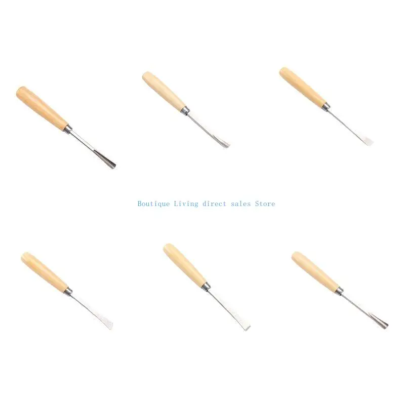 مخرطة الخشب نحت الأزاميل متعددة الوظائف DIY بها بنفسك اليد نحت إزميل مع مقبض خشبي السكاكين جوج أداة لنحت الخشب