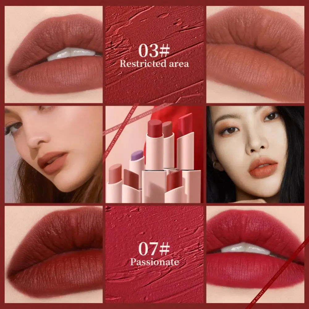 Lip Glaze Tube Lipstick 8 Colors Moisturizing Lipstick Lips Makeup Red Lip Tint Velvet Matte Lipstick Lipgloss Cosmetics