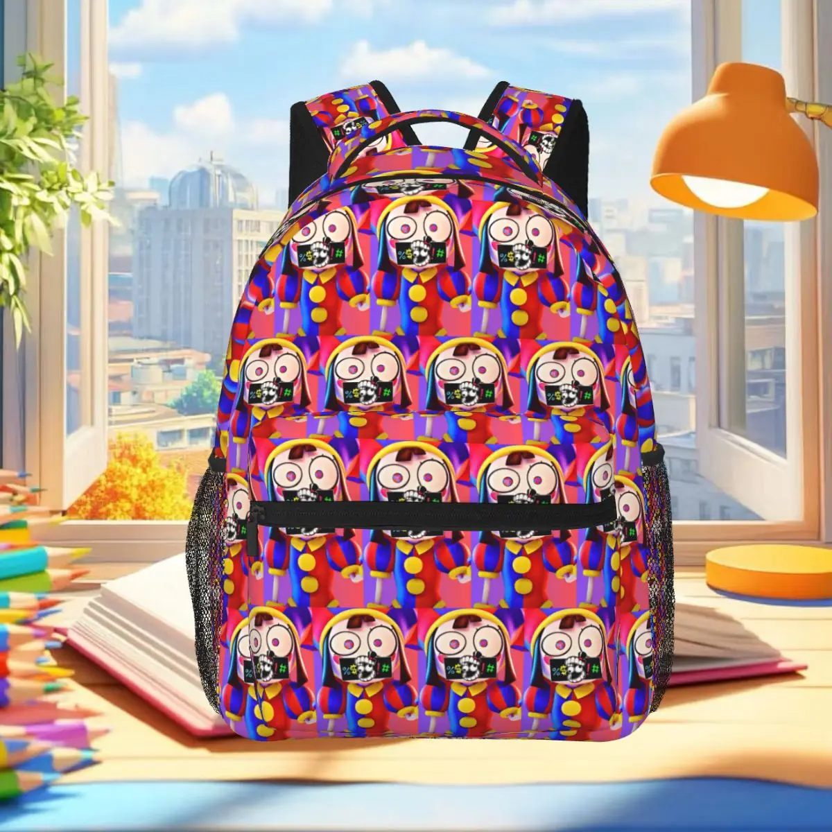 The Amazing Digital Circus Pomni Jigsaw Backpack Student Boys Girls BookBag School Bag Computer Shoulder Bags for Men Women