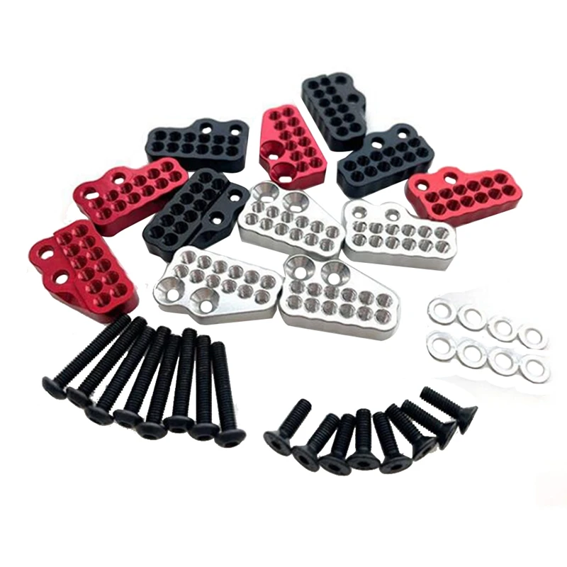 Ammortizzatori in metallo montaggio a codice fisso per Axial Capra 1.9 UTB 1/10 RC accessori per ricambi auto, rosso