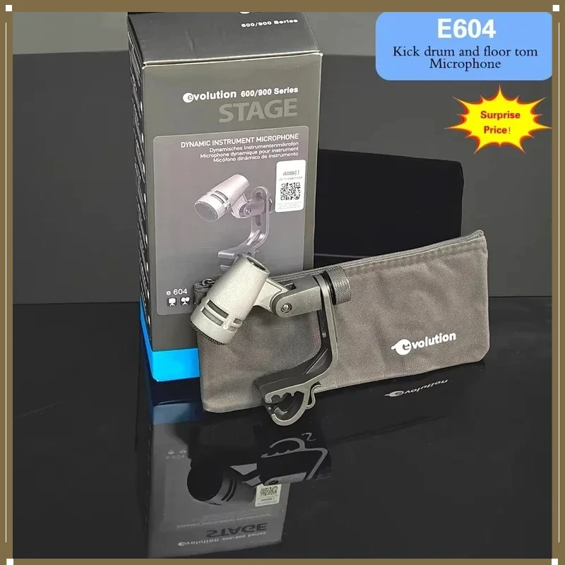 

Новый компактный динамический микрофон E604 серии Evolution 600 для ударных инструментов, малых барабанов и различных перкуссионных инструментов (модель 2026 года)