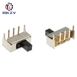 SS12F23 SS12F23VG5 0.5A 50V Toggle Switch 3PIN 1P2T 90 Degree Curved Needle Slide Switch Handle high 5mm
