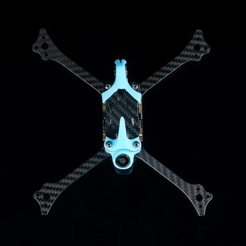 Foxeer Caesar V2 5" Racing Frame Analog HDZero 195mm Frame Kit Toray T700 Carbon Silky Coating 20x20mm M3 5mm Arm Camera Nano