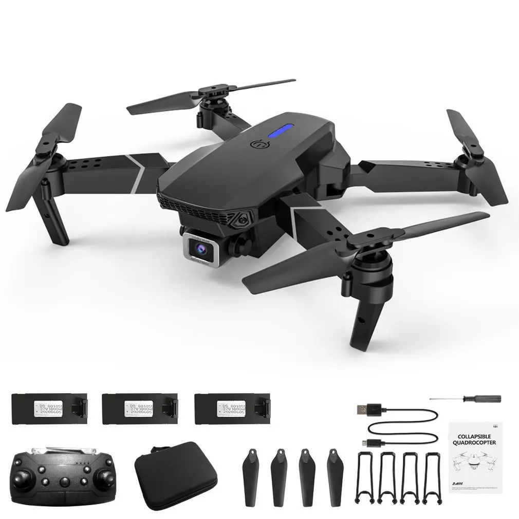 

E525 Quadcopter WIFI FPV Drone With Wide Angle 4K Camera Height Hold RC Foldable Quadcopter Dron Gift Toy