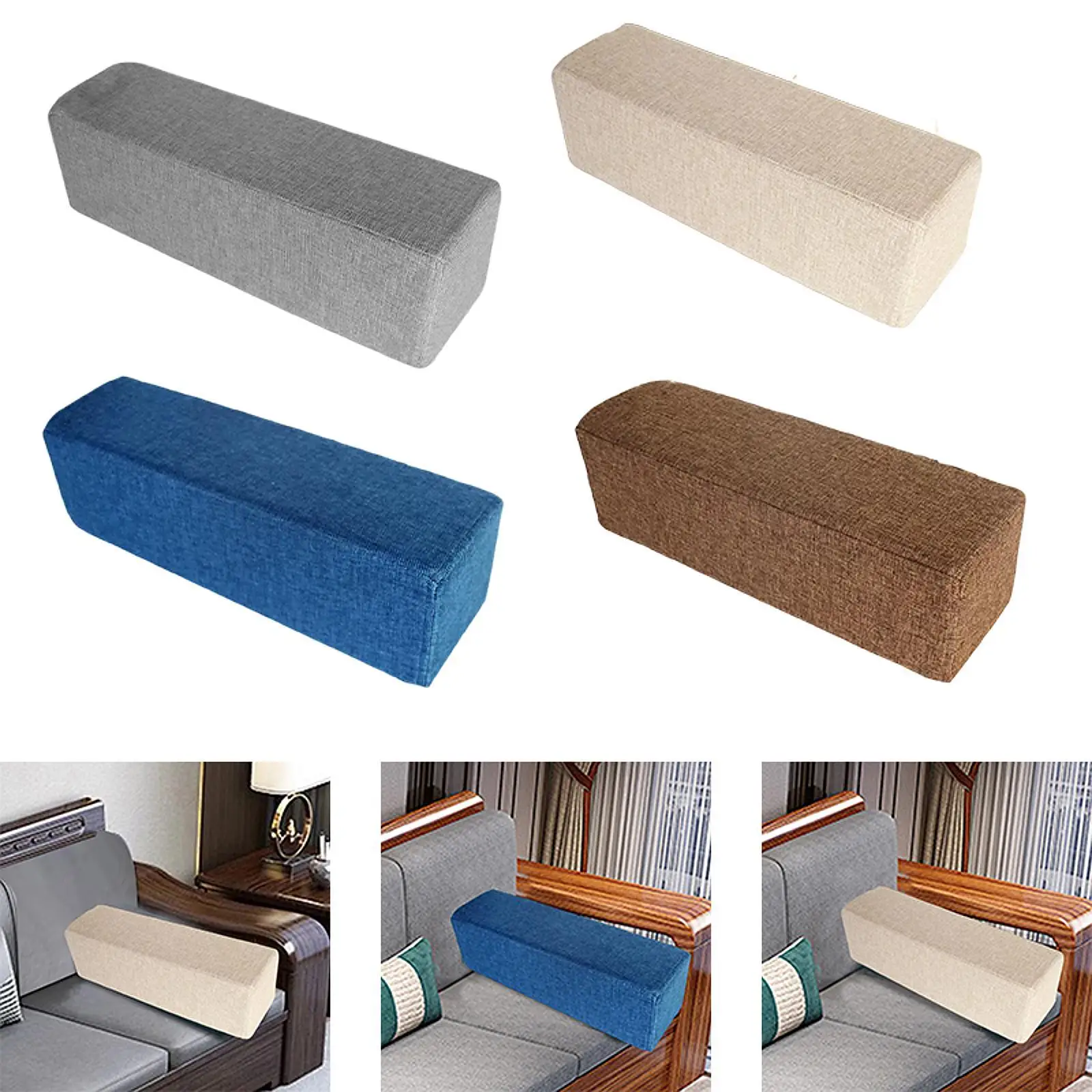 

Armrest Cushion Chair Bed Rectangular Pad Sofa Couch Arm Rest Pillow Elbow Support for Forearm recliner Bedroom Reading Playing