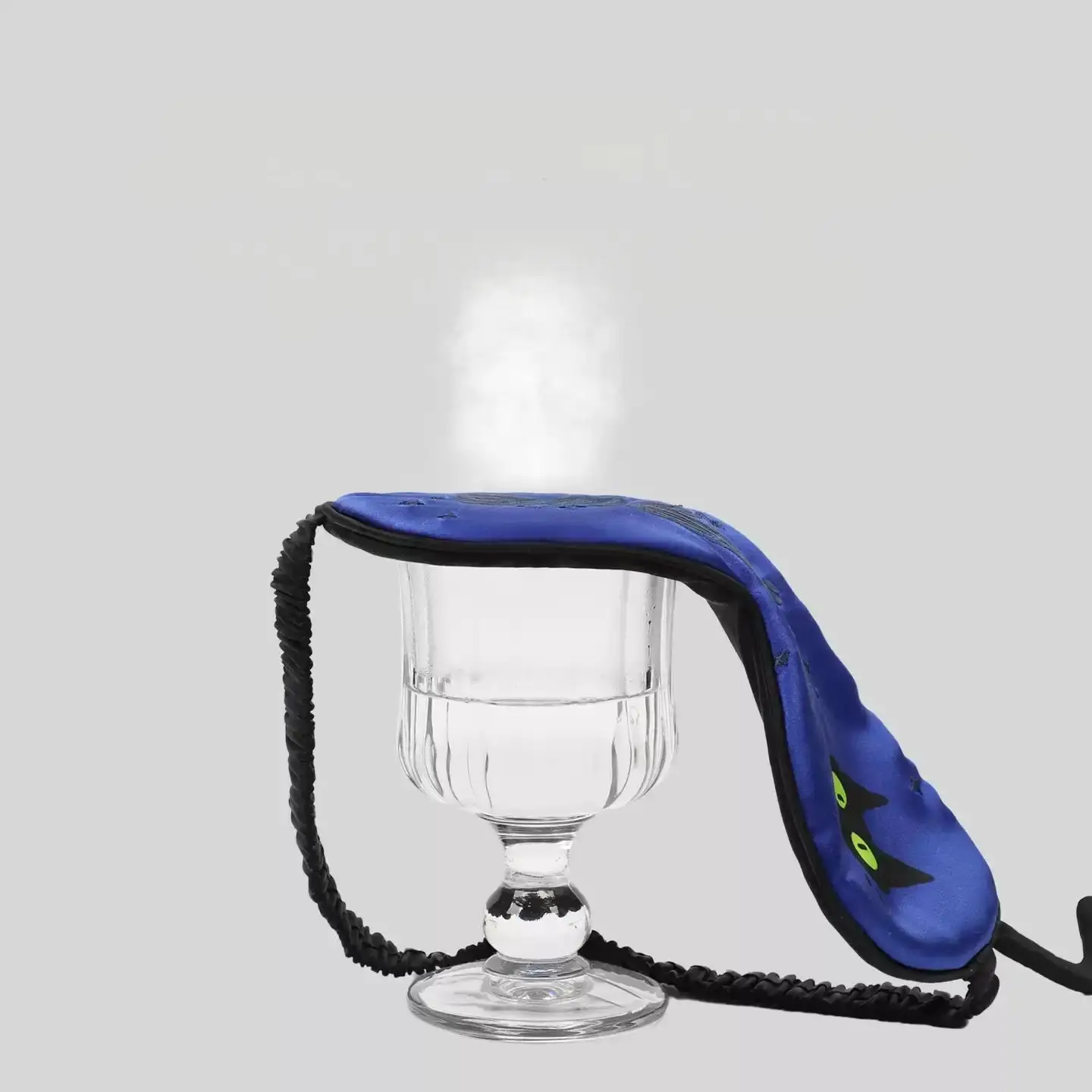 Aisha Cat Borduurwerk zijden slaapmasker ademend volledig verduisterend oogmasker reis slaapmasker zijden luxe cadeauset voor vrouwen